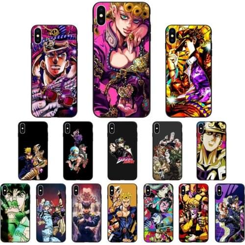 Yinuoda JoJo Bizarre Adventure Bling Cute Phone Case for iPhone 11 pro XS MAX 8 7 6 6S Plus X 5 5S SE XR SE2020