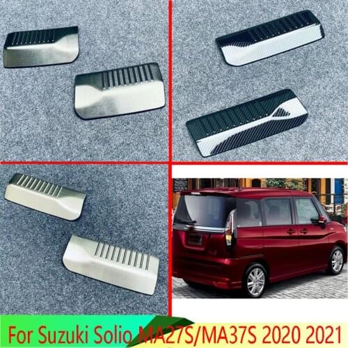 For Suzuki Solio MA27S/MA37S 2020 2021 Decorate Accessories Stainless Steel Rear Trunk Scuff Plate Door Sill Cover Molding