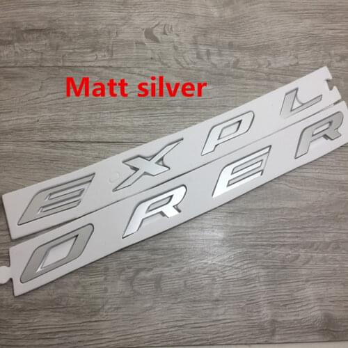 3D ABS High Quality Car Styling Front EXPLORER Sticker Letters Emblem Logo for Ford Explorer Badge Emblem Auto Accessories