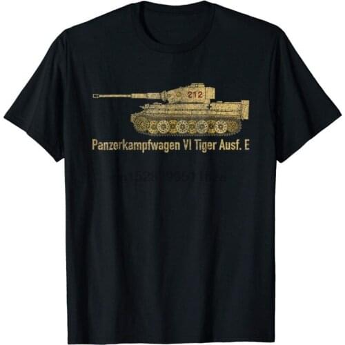 Panzer Vi Tiger 1 German Ww2 Tank Distressed T Shirt Gift 2019 Fashion 100% Cotton Slim Fit Short Sleeve Hipster Casual T Shirts