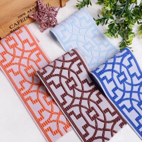 25yards/lot 9cm Wide Folk-custom Jacquard Technology Ribbon Curtain Making Materials Diy Handmade Accessories Tira Bordada