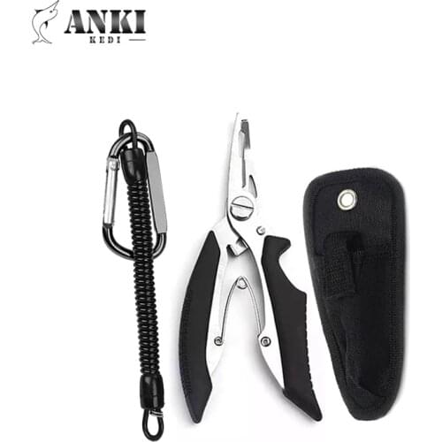ANKI KEDI Fishing Multifunctional Plier Fishing Lanyards Boating Ropes Kayak Camping Secure Pliers Lip Grips Tackle Fish Tools
