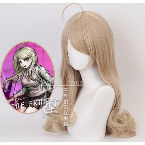 1:1 Cosplay Danganronpa: Trigger Happy Havoc Wigs Akamatsu Kaede Playing Short Black Purple Long Straight Hair Halloween