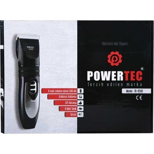 Powertec Tr6500 Rechargeable Shaver washable rechargeable razor original beard cutting machine