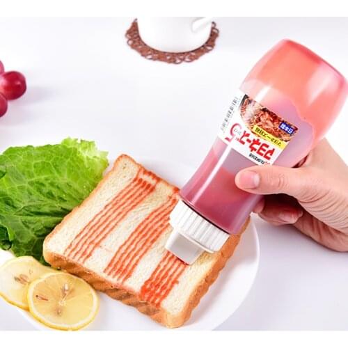 380ml Porous Squeeze Sauce Bottle Kitchen Salad Dressing Squeeze Bottle Household Vinegar Seasoning Bottle Oiler Honey Bottle