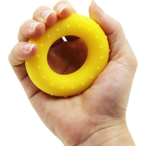 Silica Gel Hand Grip Gripping Ring Carpal Expander Finger Trainer Grip Strength Rehabilitation Stress Ring Hand Exercisers