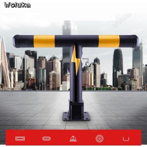 T-type parking space lock Car position lock anti-collision thick garage placeholder anti-pressure pile Pull up to lock CD50 Q01