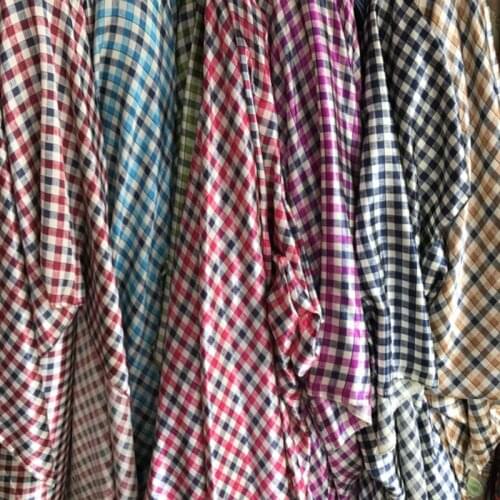 Tissue Satin fabric craft Soft check glossy DIY Lining Material craft Polyester Charmeuse Fabric 100CM