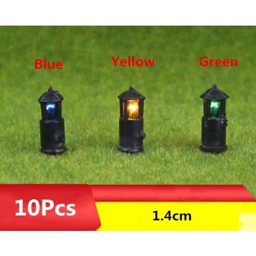 10Pcs Miniature Dollhouse Lawn Light Model DIY Handmade Craft Toy