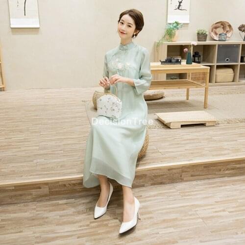 2021 chinese bride wedding evening party cheongsam women mermaid qipao dress gown lace vestidos vintage elegant flower cheongsam