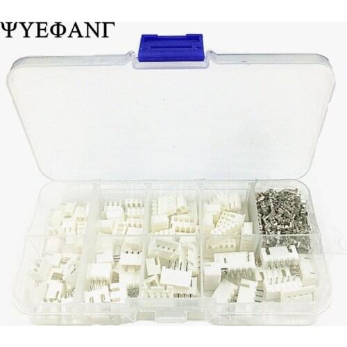 230pcs XH2.54 2p 3p 4p 5 pin 2.54mm Pitch Terminal Kit / Housing / Pin Header JST Connector Wire Connectors Adaptor XH Kits