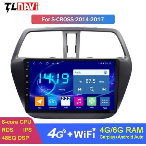 Android 9.0 IPS DSP CARPLAY 4G+64G 9 inch car navigation for Suzuki S-CROSS 2014-2017 Multimedia Stereo Player