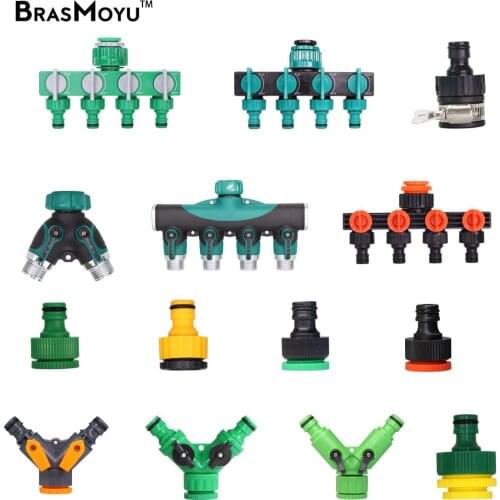 BRASMOYU Garden Water Tap Connectors 2-Way 1-Way 4-Way 1/2" Splitter for Home Outdoor Plants Faucet Irrigation Washing Machine