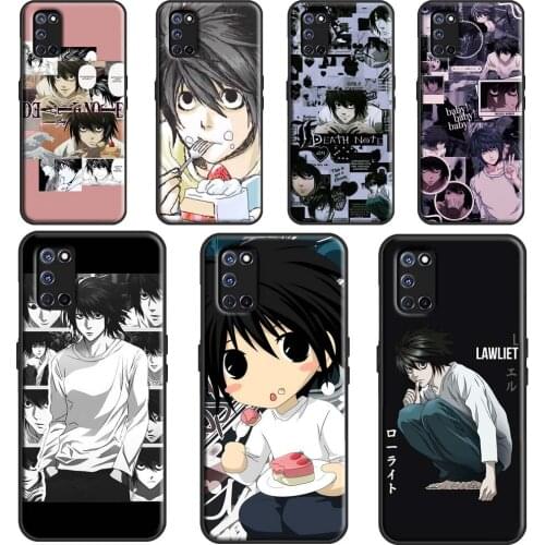 Death Note L Anime Art Cover For OPPO A5 A9 A53 A31 2020 A1K A3S A5S A15 A52 A72 A83 A91 A93 Find X3 Pro F5 Case