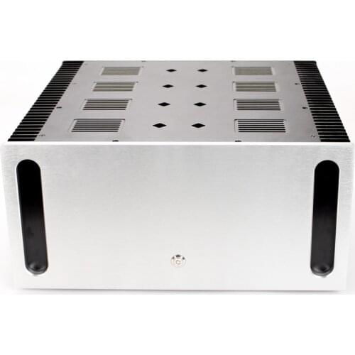 Size D412 W430 H200 All Aluminum Luxury Class A Chassis Rear Tube Amplifier Box DIY Power Amplifier Case CJ-153
