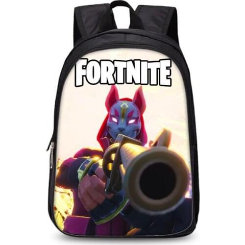 Kids Schoolbag Fortnite Anime Print Waterproof Mochila Primary School Cartoon Backpack Boy and Girl Student Lightweight Rucksack