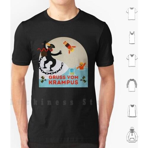 Gruss Vom Krampus Iii T Shirt Print 100% Cotton New Cool Tee Krampus Christmas Krampusnacht German Bavarian Bavaria