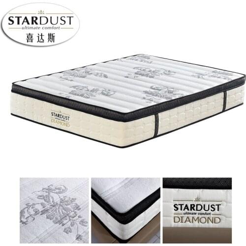 Good quality whole price any size latex customized luxury spring mattress for star resort hotel