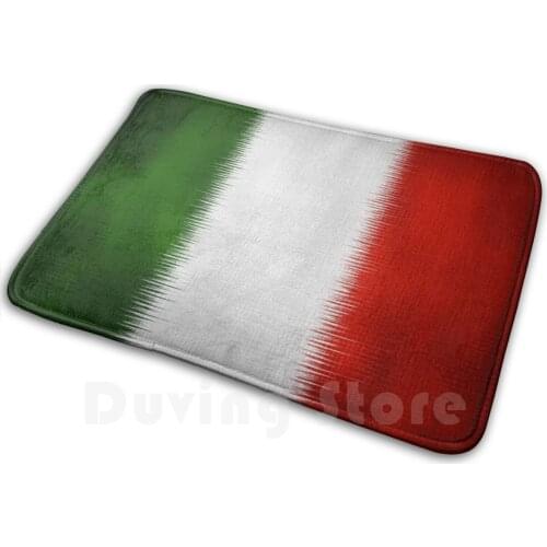 Italy Carpet Mat Rug Cushion Soft Non - Slip Italy Country Flag Cool Nice Ciao Pasta Bella Red Green White Europe Gits