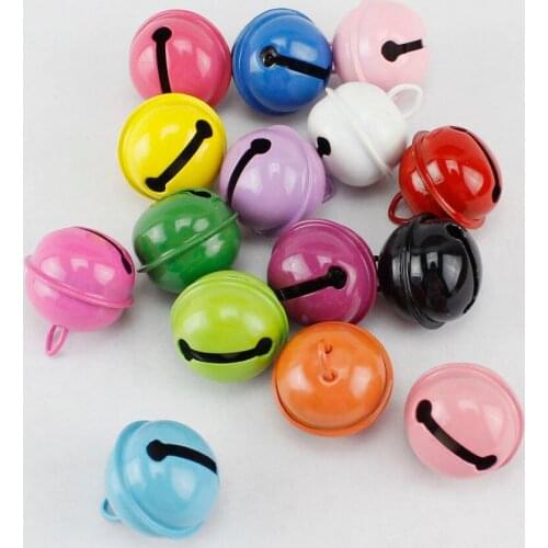 Colorful 22mm Jingle Bell Charm Fit Festival Christmas Decoration Jewelry Craft Pendants