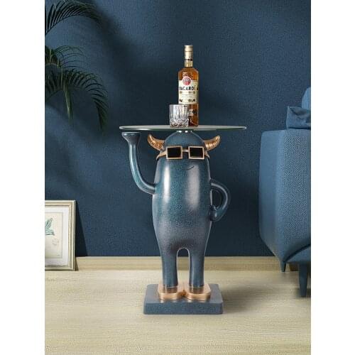 Nordic home decoration Creative Little Monster Landing Statue Large Landing ResinStatueTray Decoration SofaBedsideSmall TeaTable