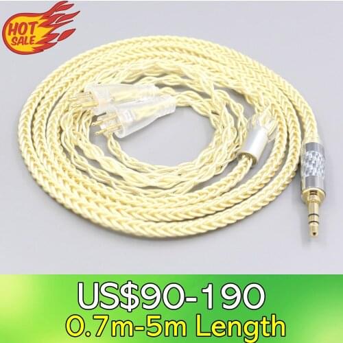 LN007620 8 Core Gold Plated + Palladium Silver OCC Alloy Cable For FOSTEX TH900 MKII MK2 TH-909 TR-X00 TH-600 Earphone headphone