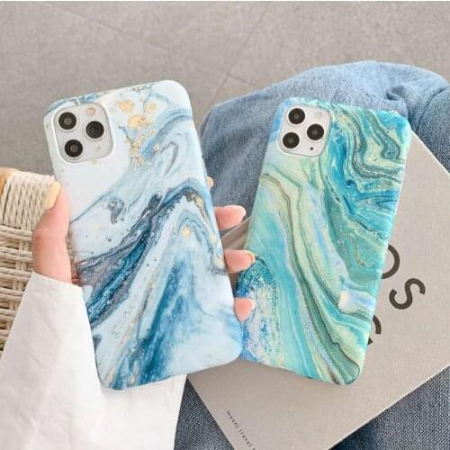 10Pcs Matte Flow Color Soft Marble Phone Case For iPhone 12 Mini 11 Pro Max Back Cover For iphone X XR XS Max 7 8 Plus SE2020