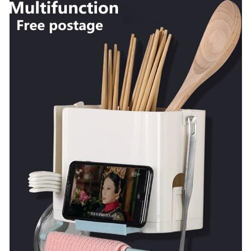 Multifunction Kitchen Storage Holder Drainer Storage Shelf Rack Organizer Holder for Kitchen Storage Tool Rag hook