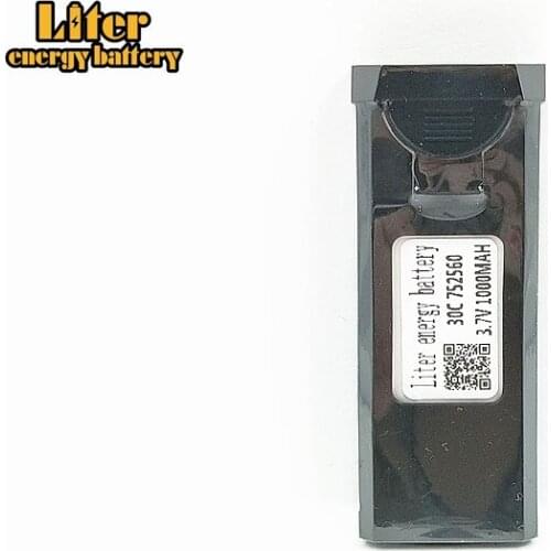 Original VISUO XS809HW XS809W RC Quadcopter Spare Parts Accessories 3.7V 1000mAh 752560 Lipo Battery Rechargeable for RC Drones