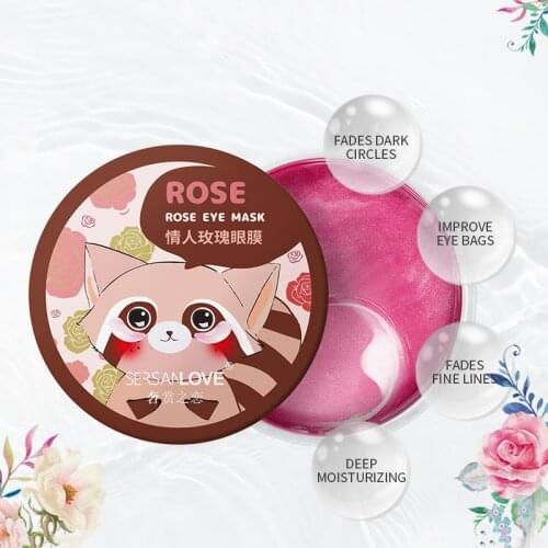 60PCs 24K Gold Caviar Moisturizing Eye Mask Patch Crystal Collagen Anti Aging Wrinkle Lift And Tighten Eye Patches Skin Care Set