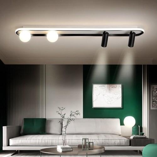 Modern LED Ceiling Lights For Living Room Bedroom Study Room Corridor White black color surface mounted Ceiling Lamp