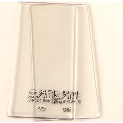 DUOFEN die cutting plate T006 transparent die cutting plates for small size die cutting machine