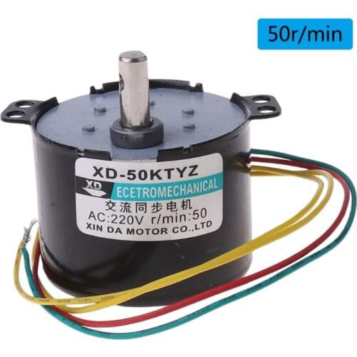 50KTYZ Permanent Magnet Synchronous Motor AC220V 2.5-50R/Min Low Speed Reducer Motors with Controllable Positive Negative