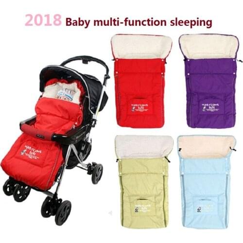 YoyaPlus yoyo Baby Time Sleeping Bag Windproof Stroller Footmuff Winter Luxury Multi-functional Newborn Stroller Sacks Warm