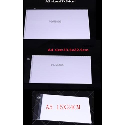 Ultra-thin LED Diamond Painting Light Pad Light Pad Diamond Painting Accessory Set A3/A4/A5 Drawing Board Box