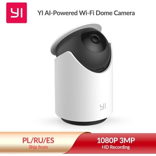 YI Camera 3MP Wifi Dome Cameras 2K HD With Face Detection Surveillance Cam 360° Auto Cruise Wireless Night Vision IP Security