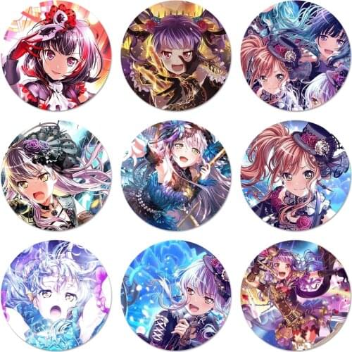Ran bang dream lisa girls Icons Pins Badge Decoration Brooches Metal Badges For Backpack Decoration