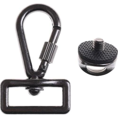 1/4" Screw Metal Connecting Hook Adapter for DSLR SLR Camera Shoulder Sling Quick Neck Strap Belt Bag Case Accessories Kit