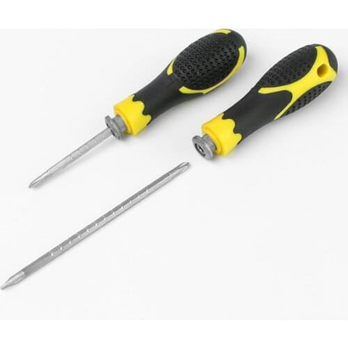 1pc S2 Steel Magnetic Screw-driver 40cr Dual purpose Scalable driver Universal Slotted Ratchet Screwdriver