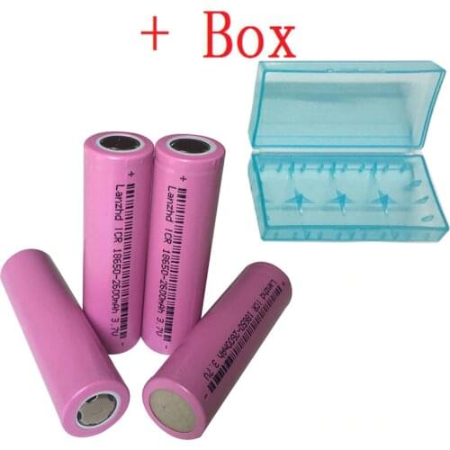 4pcs Li ion battery 18650 for samsung 18650 rechargeable Batteries 18650 ICR18650-26H 2600mAh Li-ion 3.7v Battery