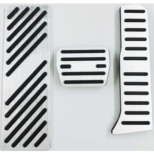 Car Accessories Aluminium Footrest Gas Brake Pedals Pad For VW Sharan CC Magotan Golf 5 6 Jetta MK5 Scirocco Touran Tiguan