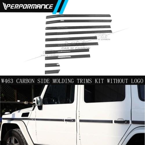 G class G wagon W463 G63 G65 G55 G400 G350 G500 1990~2018year W463 car Carbon fiber side molding trims kit without logo
