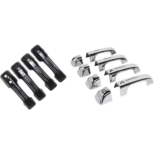 Side Door Handle Cover Decorative Trim for Dodge Ram 1500 2019-2021 with Smart Keyhole Car Exterior Accessories