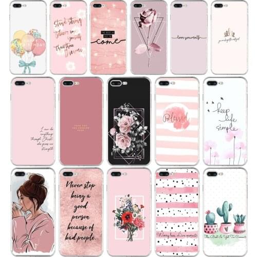 61AA Proverb Phrase Motto gift Soft Silicone Tpu Cover phone Case for iphone 6 6s 7 8 Plus case