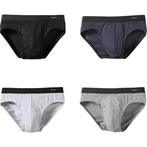 Men Briefs 4pcs\lot Cotton Men Underwear Plus size cuecas Soft Underpants High Quality Boys Panties Plus size L-4XL