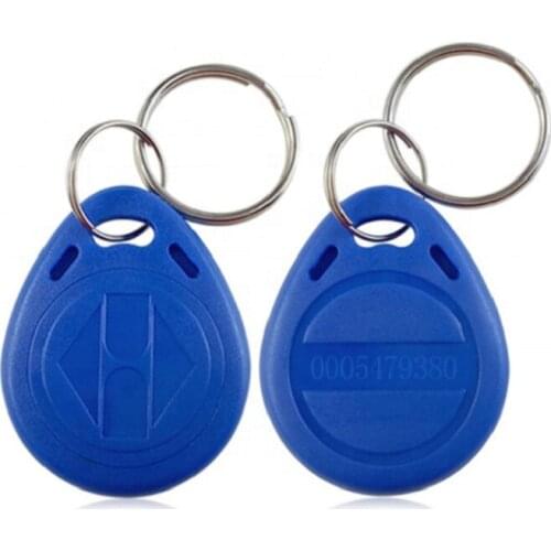 EM4305 125KHz Key Fob Rewritable Writable EM ID T5577 RFID Tag ABS Waterproof Keychain Proximity Access Control Card 10Pcs/Lot
