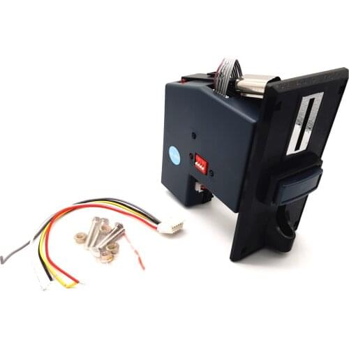 JY-922 plastic program 2 type coins with same value coin selector acceptor adjustable pulse output QTY for vending machine