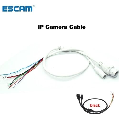 IP camera cable for IP network camera cable replace cable RJ45 camera Cable DC12V for CCTV ip camera replace use