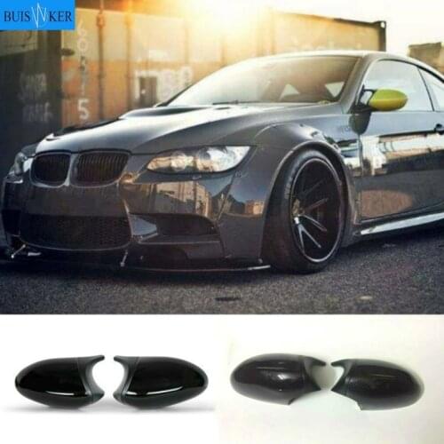 For BMW 1 3 Series E81 E82 E87 E88 E90 E91 E92 E93 Car Side Wing Mirror Cover Rear-View Caps Black high quality types