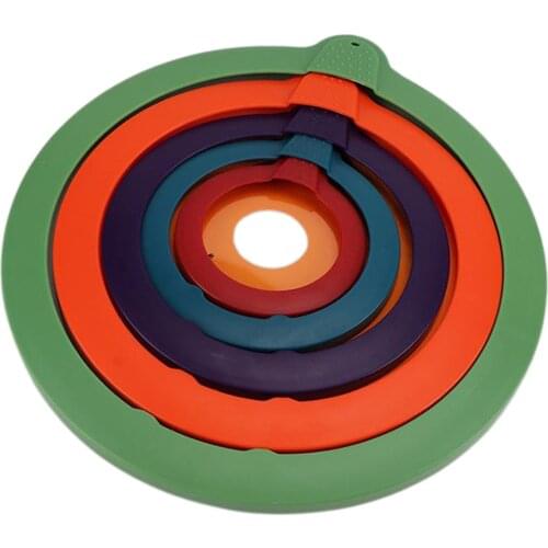 5PCS Kitchen Silicone Lids Reusable Food Container Bowl Cups Pots Wraps Vacuum Seals Cover Food Fresh Lids BPA-Free